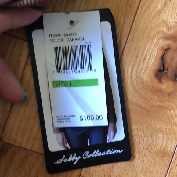 SHELBY COLLECTION caramel women’s jacket size L. - Picture 12 of 13